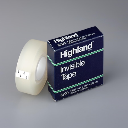 3M Highland Invisible Tape 6200, 3/4", PK144 99868843